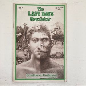 Keith Green Last Days Ministries CREATION OR EVOLUTION Newsletter Magazine 1981